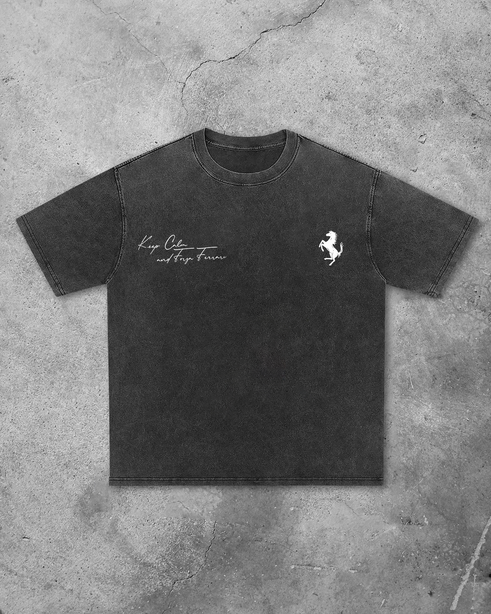 Charles Leclerc Printed Unisex Washed T-shirt