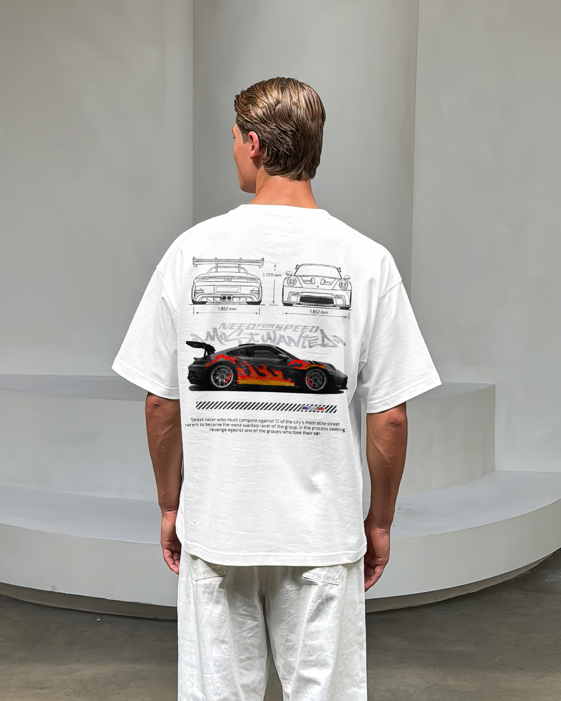 Need for speed printed oversized unisex T-shirts