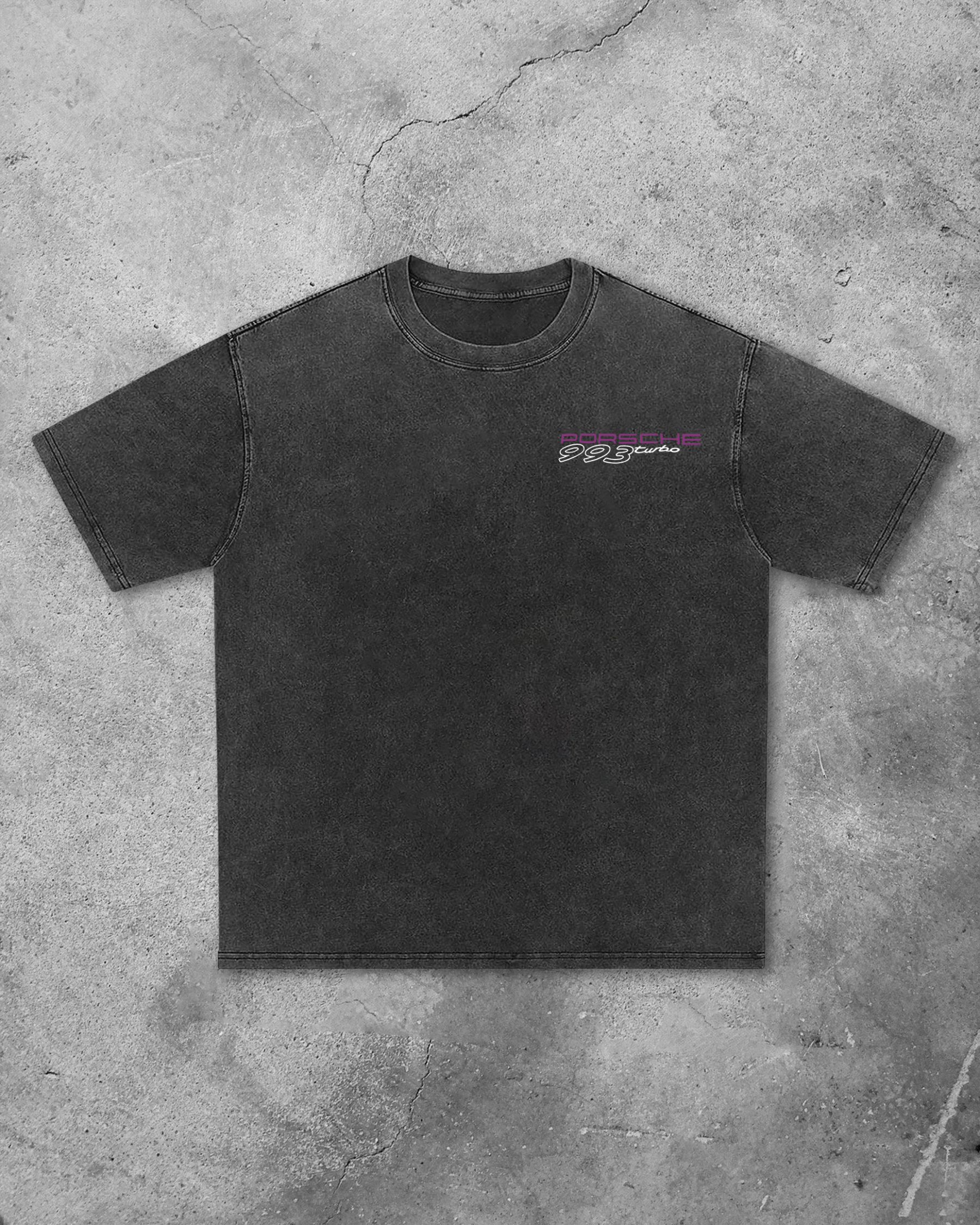 Porsche 993 Turbo Printed Unisex Washed T-shirt