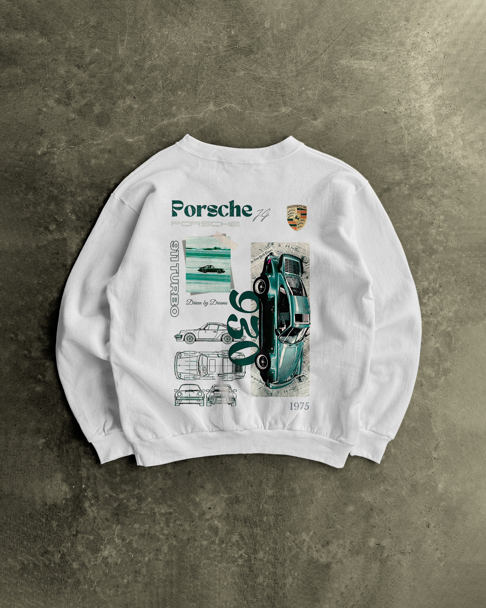 Porsche 911 Turbo Printed Men's Sweatshirt