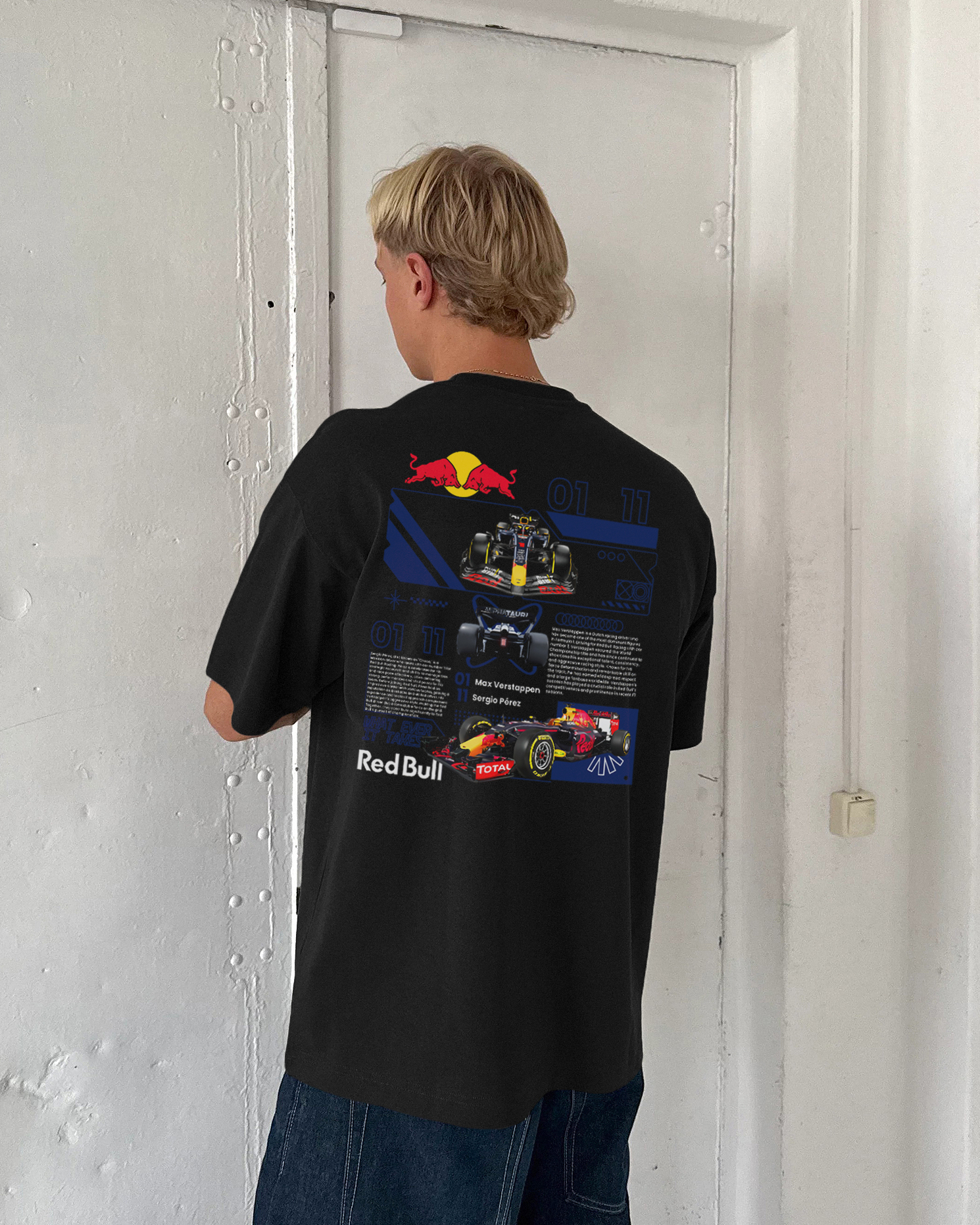 Red Bull Racing Printed Unisex Cotton T-shirt