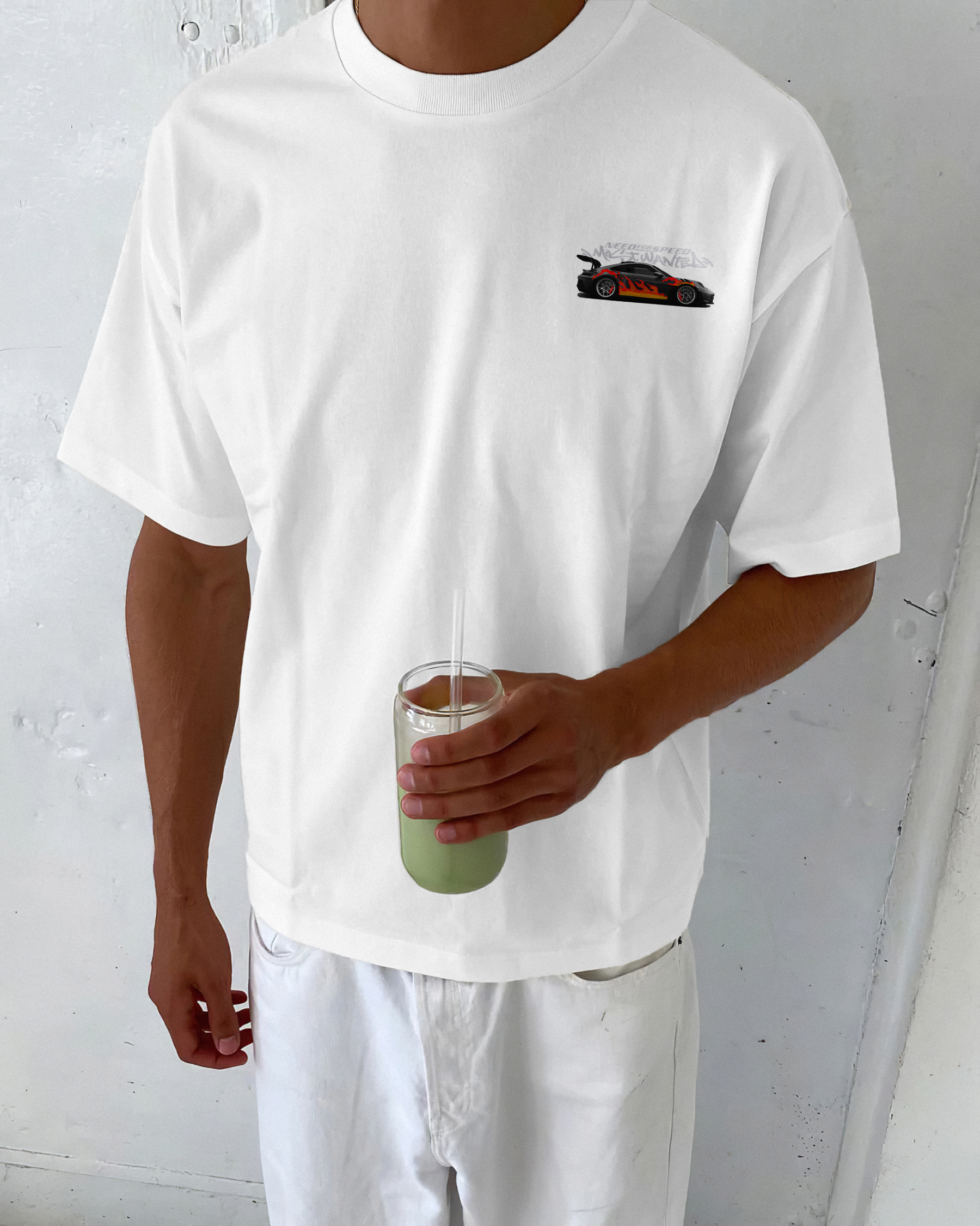Need for speed printed oversized unisex T-shirts