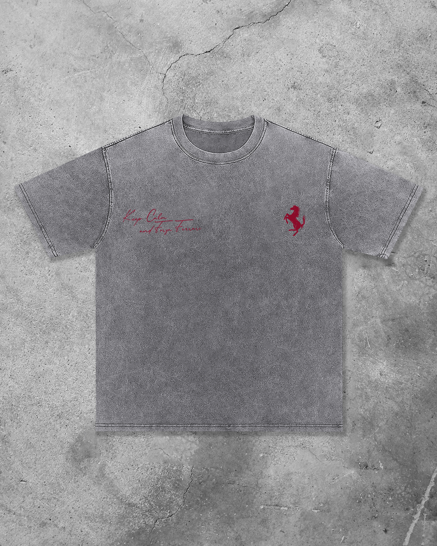 Charles Leclerc Printed Unisex Washed T-shirt