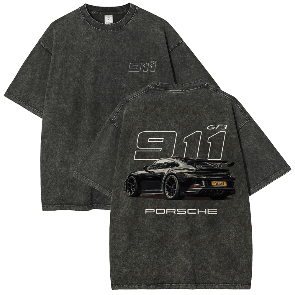 911 GT3 Racing Unisex Fit Washed T-Shirt