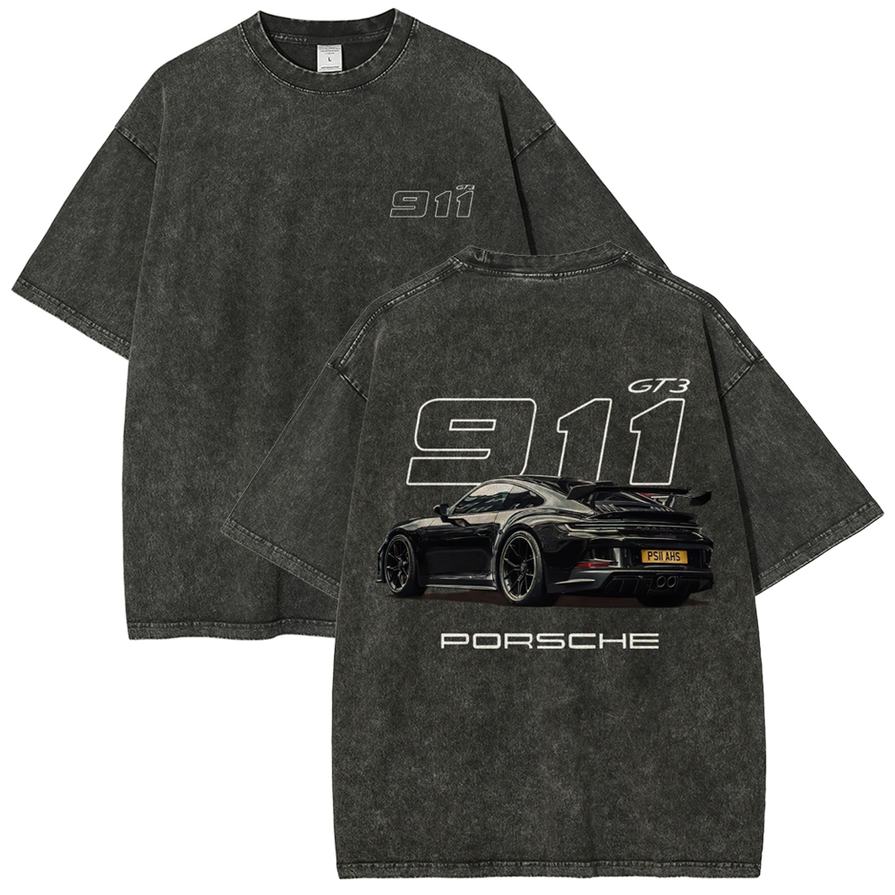 911 GT3 Racing Unisex Fit Washed T-Shirt