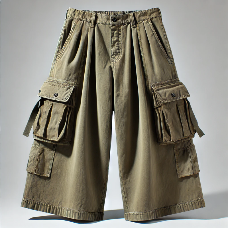 Men's Utility - Style Wide - Leg Shorts with Multiple Pockets-10vision