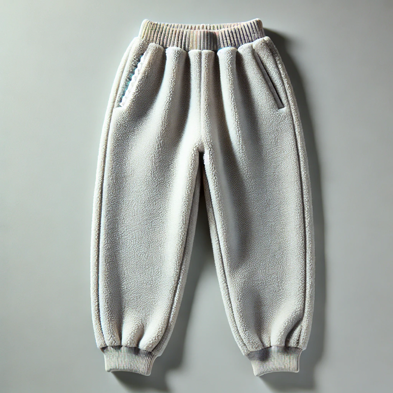 Children's Warm Fleece Cuffed - Leg Casual Pants-10vision