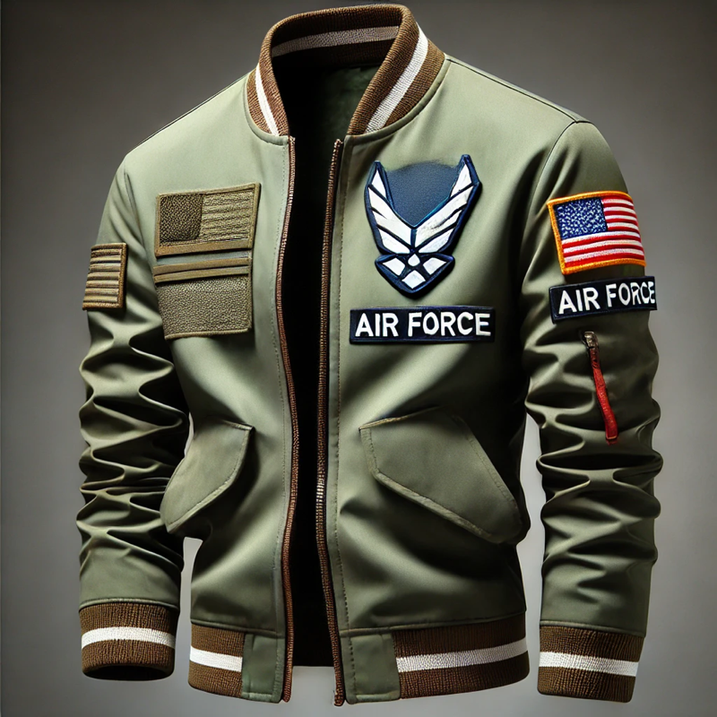Men's Military - Style Air Force Bomber Jacket-10vision
