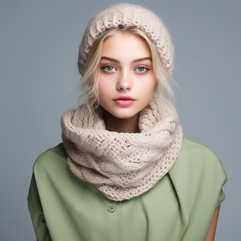 RIIQIICHY Ladies Chunky Knit Scarf-10vision