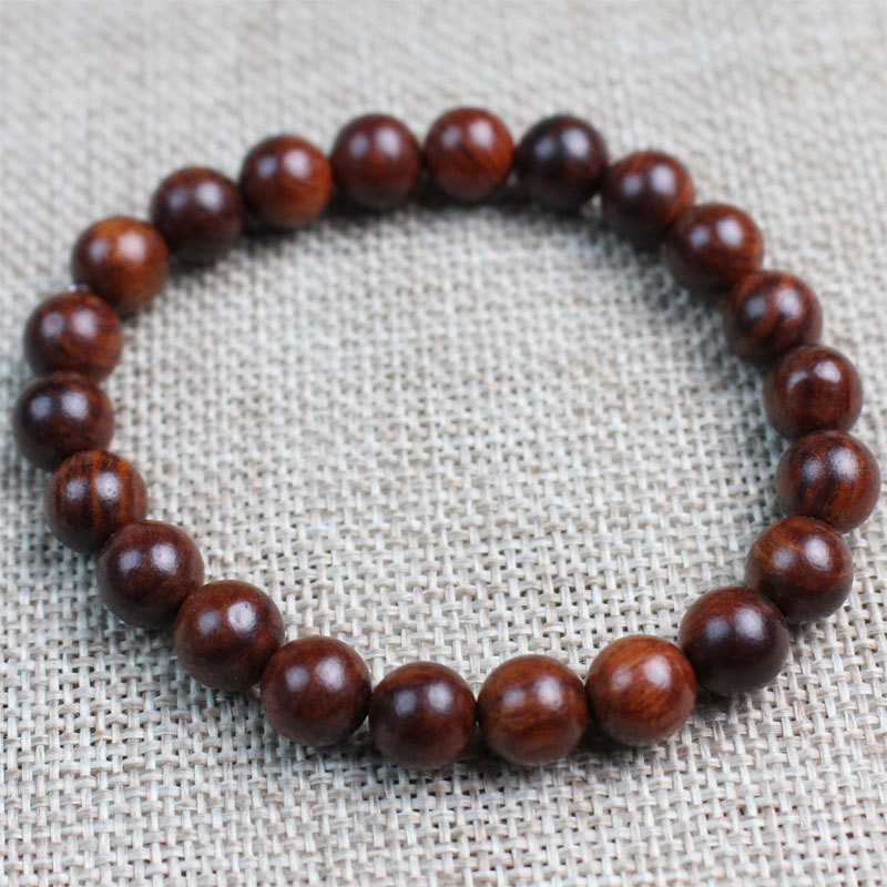 ‌8mm Stackable Matte Finish Wooden Bracelets – Handmade with Strong Cloth Elastic – (Wholesale: 6pcs/order)