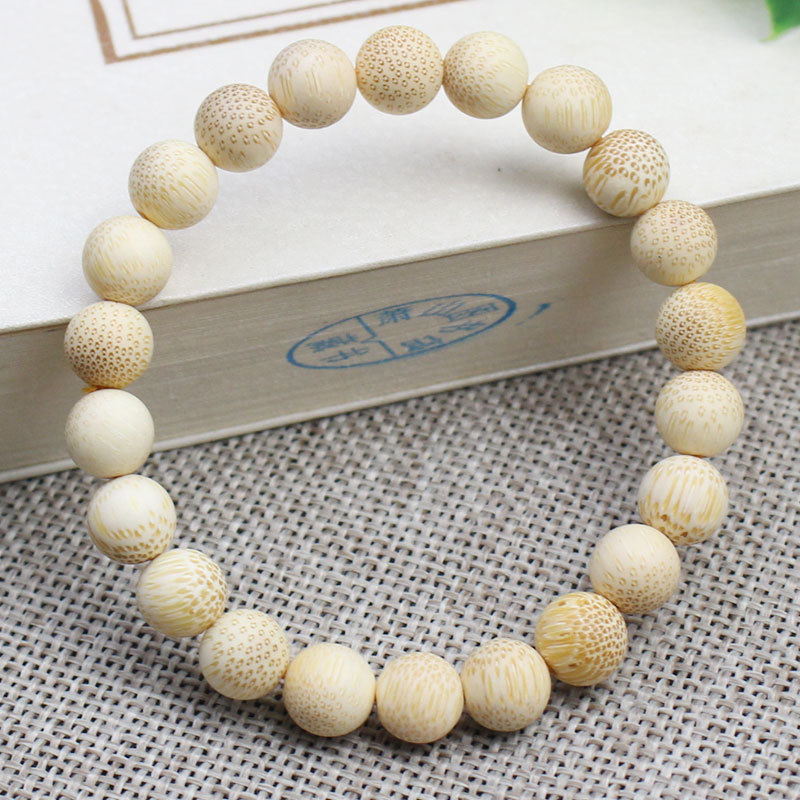 ‌8mm Stackable Matte Finish Wooden Bracelets – Handmade with Strong Cloth Elastic – (Wholesale: 6pcs/order)