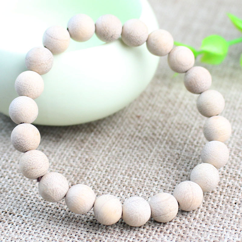 ‌8mm Stackable Matte Finish Wooden Bracelets – Handmade with Strong Cloth Elastic – (Wholesale: 6pcs/order)