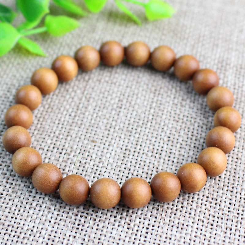 ‌8mm Stackable Matte Finish Wooden Bracelets – Handmade with Strong Cloth Elastic – (Wholesale: 6pcs/order)