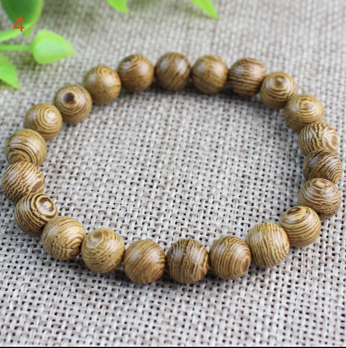 ‌8mm Stackable Matte Finish Wooden Bracelets – Handmade with Strong Cloth Elastic – (Wholesale: 6pcs/order)