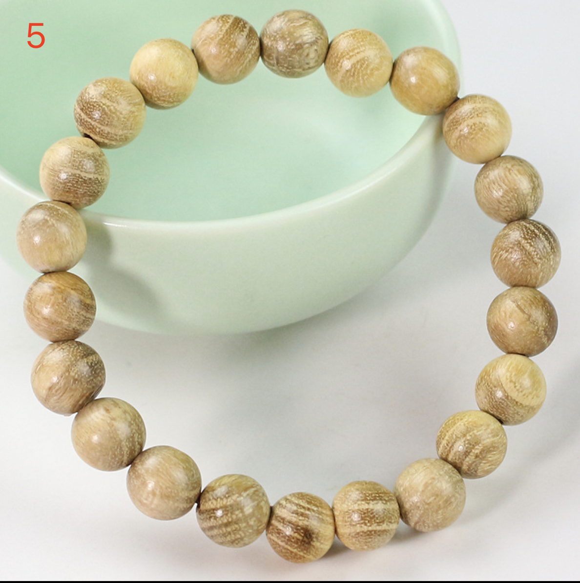‌8mm Stackable Matte Finish Wooden Bracelets – Handmade with Strong Cloth Elastic – (Wholesale: 6pcs/order)