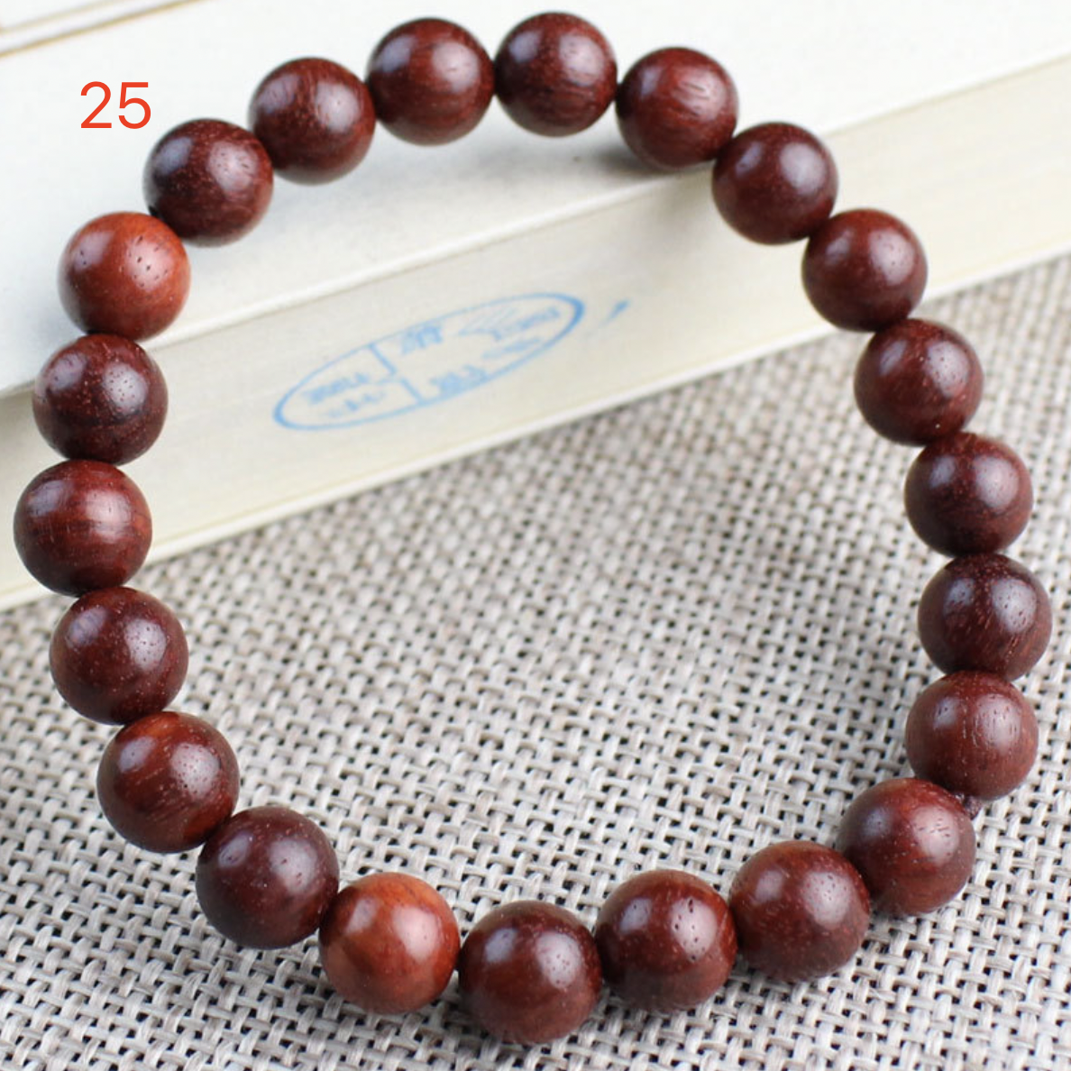 ‌8mm Stackable Matte Finish Wooden Bracelets – Handmade with Strong Cloth Elastic – (Wholesale: 6pcs/order)