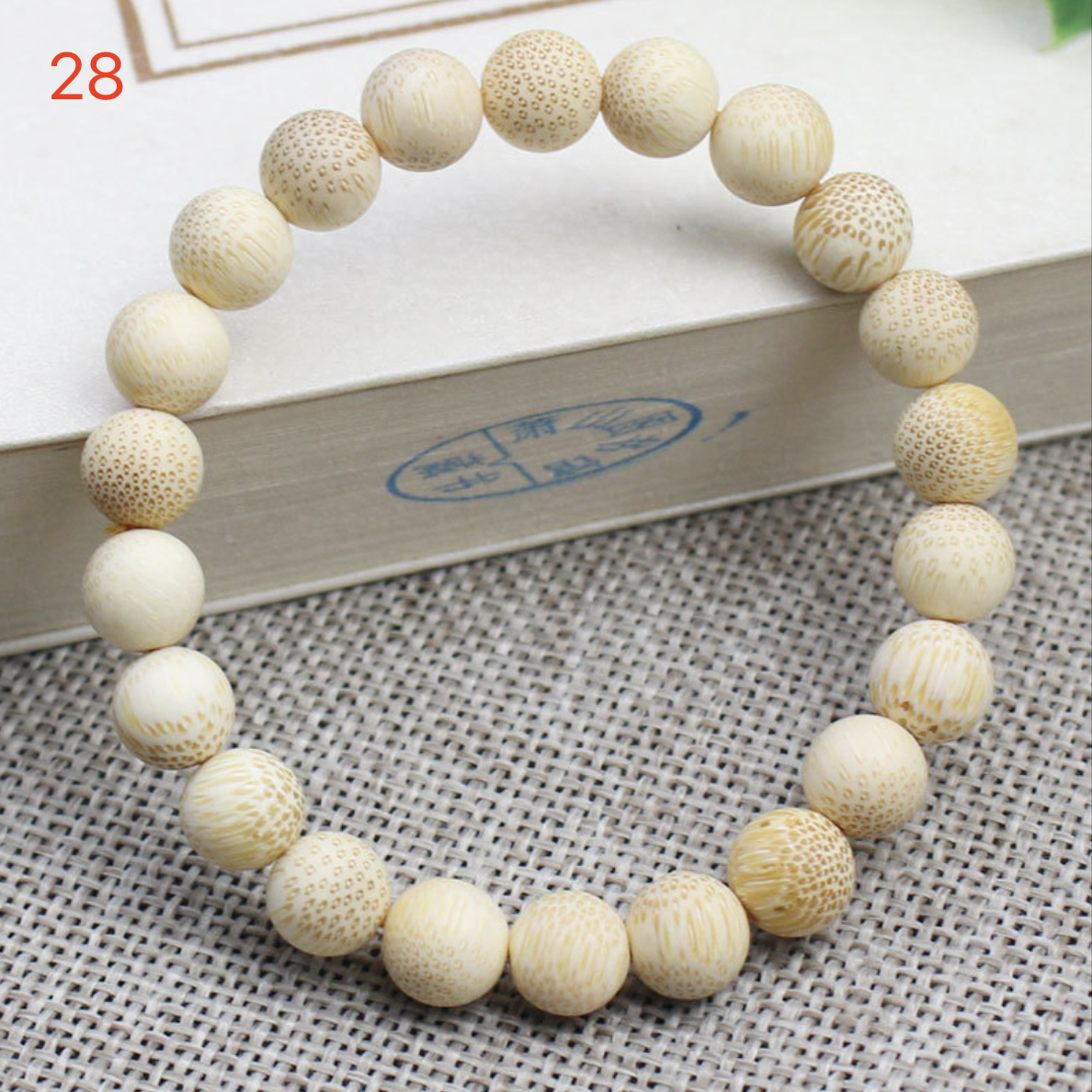 ‌8mm Stackable Matte Finish Wooden Bracelets – Handmade with Strong Cloth Elastic – (Wholesale: 6pcs/order)