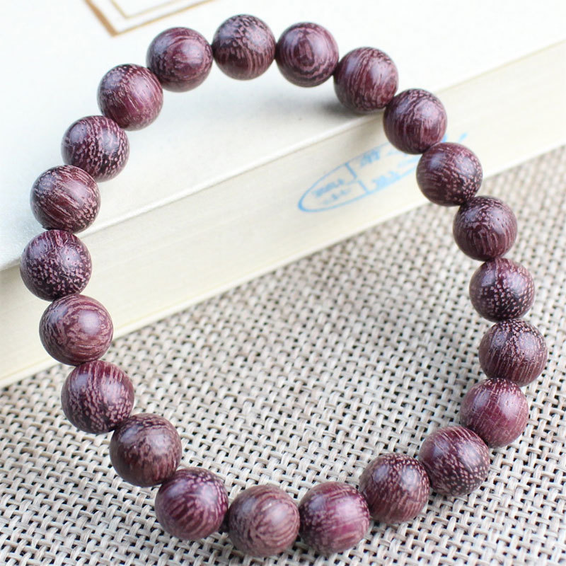 ‌8mm Stackable Matte Finish Wooden Bracelets – Handmade with Strong Cloth Elastic – (Wholesale: 6pcs/order)