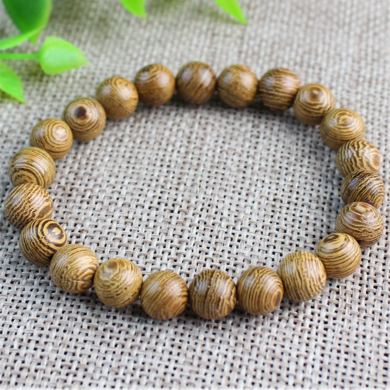 ‌8mm Stackable Matte Finish Wooden Bracelets – Handmade with Strong Cloth Elastic – (Wholesale: 6pcs/order)