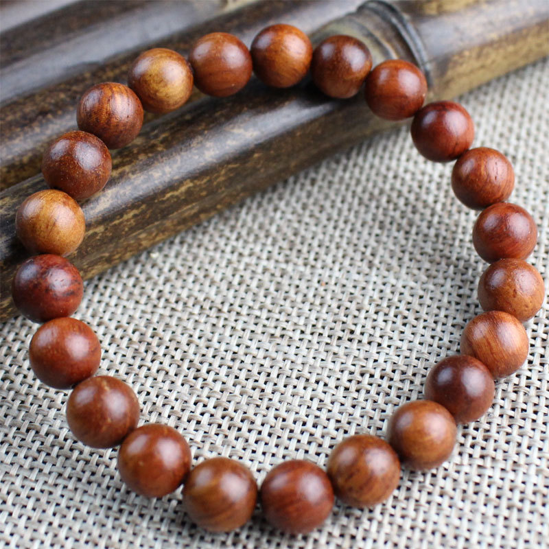 ‌8mm Stackable Matte Finish Wooden Bracelets – Handmade with Strong Cloth Elastic – (Wholesale: 6pcs/order)