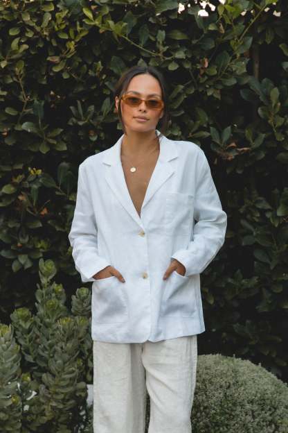Seaside Soire Linen Blazer