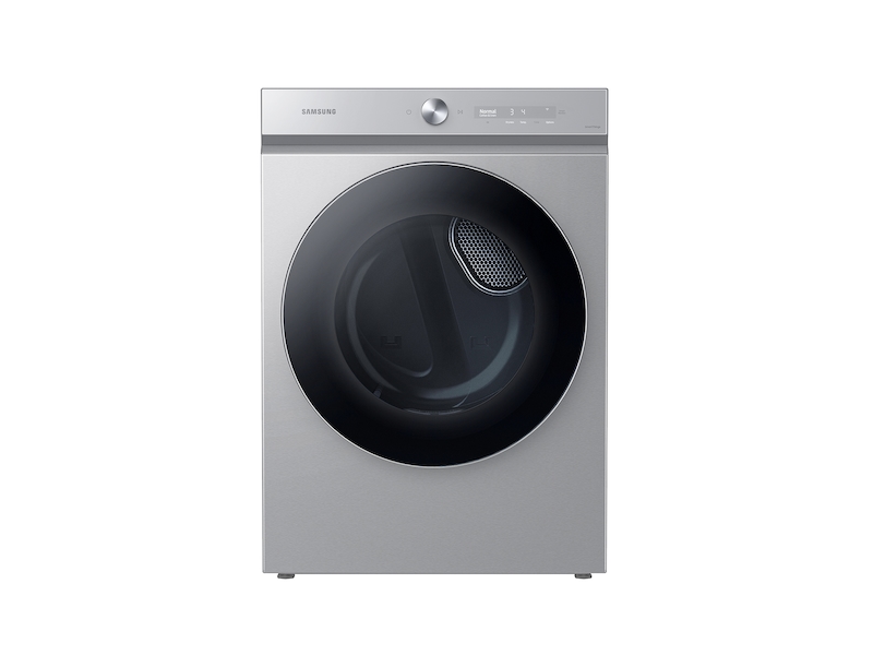 Bespoke 7.6 cu. ft. Ultra Capacity Gas Dryer with AI Optimal Dry and Super Speed Dry in Silver Steel