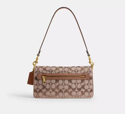 Tabby Shoulder Bag 26 In Crystal Signature Jacquard