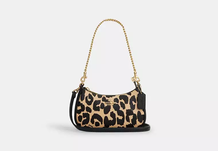 Teri Mini Crossbody Bag With Leopard Print