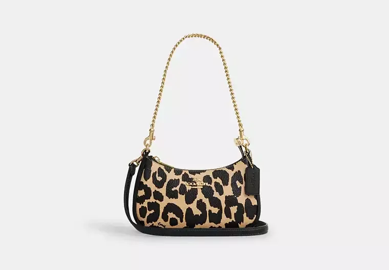 Teri Mini Crossbody Bag With Leopard Print