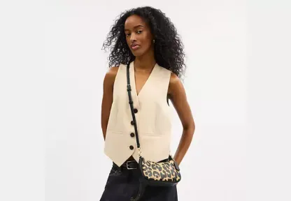 Teri Mini Crossbody Bag With Leopard Print
