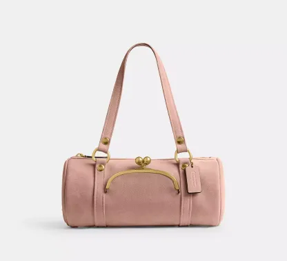 Kisslock Barrel Bag