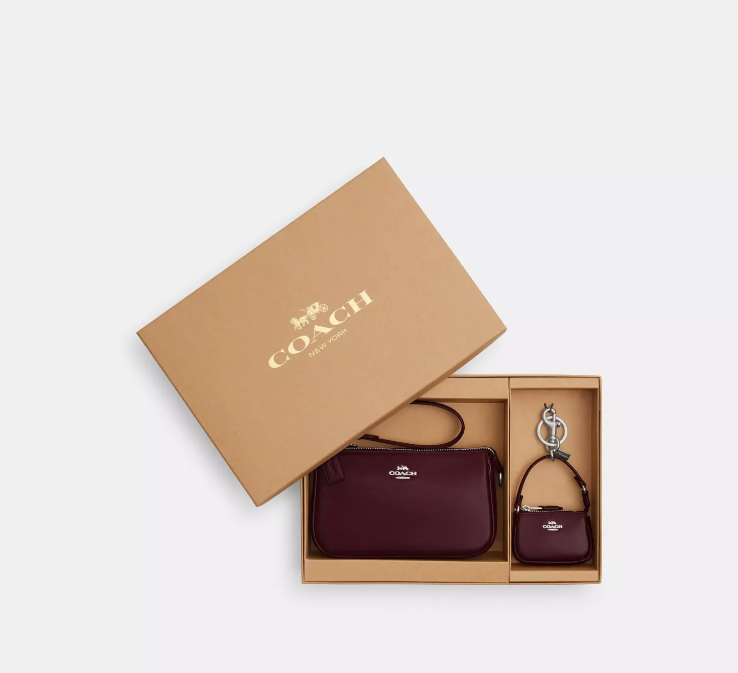 Boxed Nolita 19 And Nolita Bag Charm Set In Signature Canvas