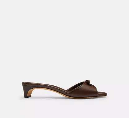 Bow Kitten Heel Sandal