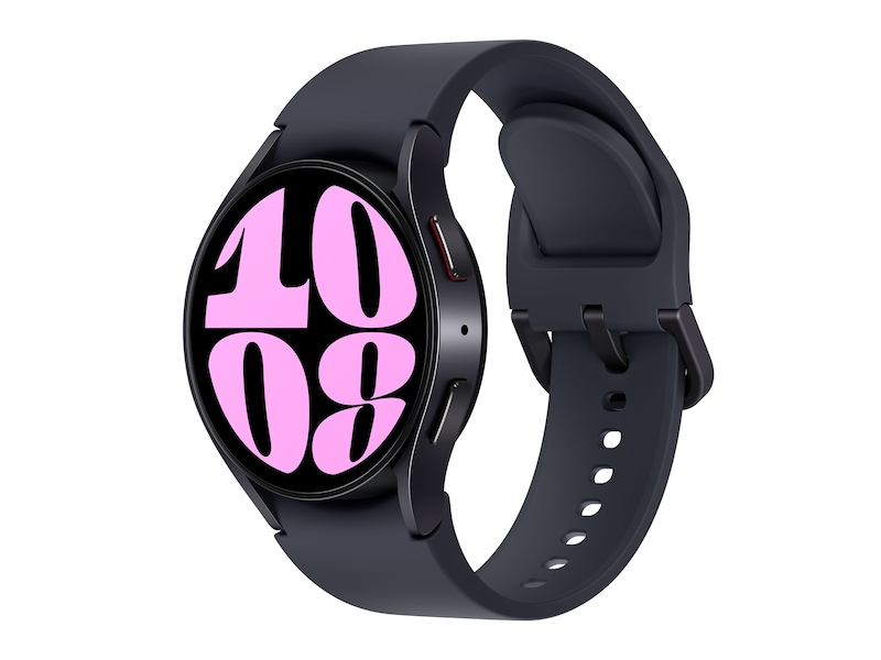 Samthtsung  Galthtaxy Watch6 40mm  |  Graphite  |  Bluetooth / Wifi Galthtaxy Watch Sport T-Buckle Band, S/M, Graphite  |  Wifi