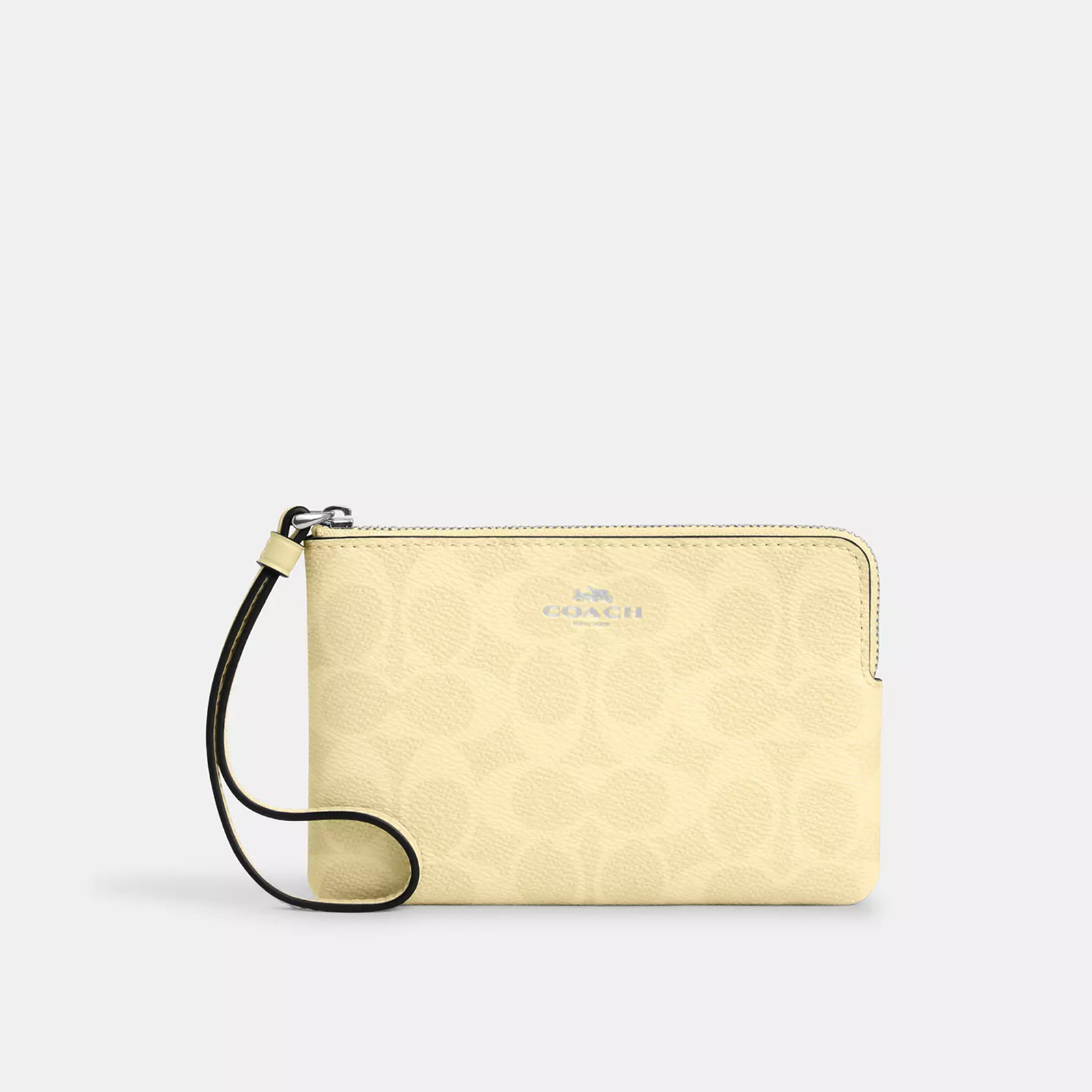 Corner Zip Wristlet In Signature Canvas