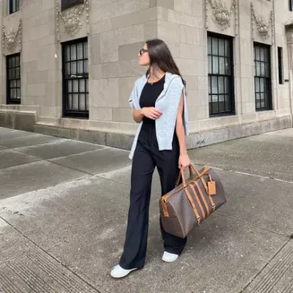 Bedford Travel Extra-Large Logo Stripe Weekender Bag