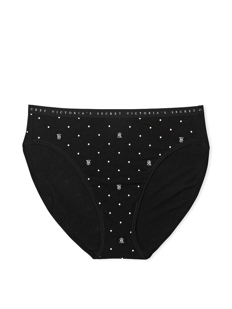 Stretch Cotton High Leg Brief Panty