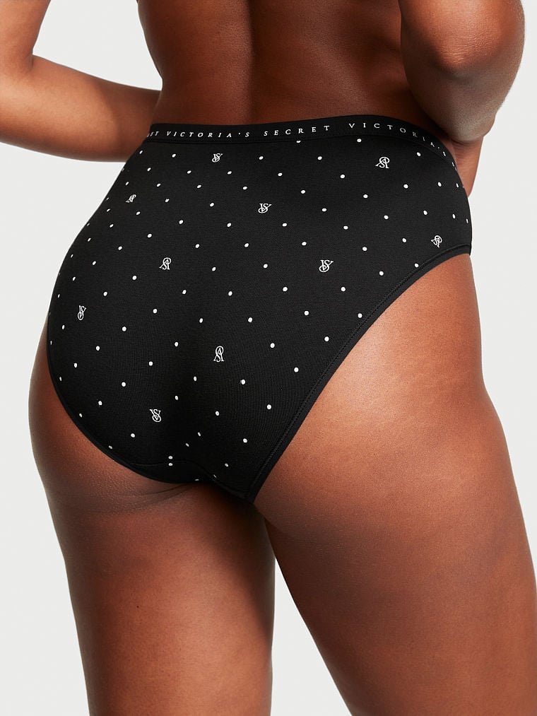Stretch Cotton High Leg Brief Panty