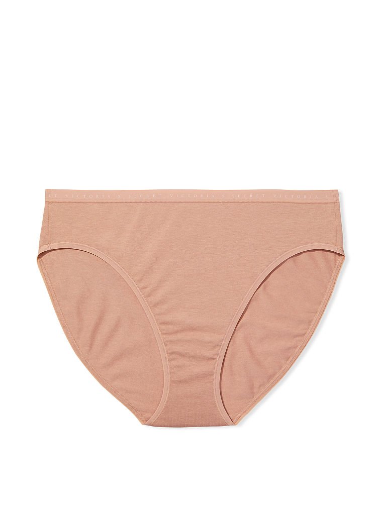 Stretch Cotton High Leg Brief Panty