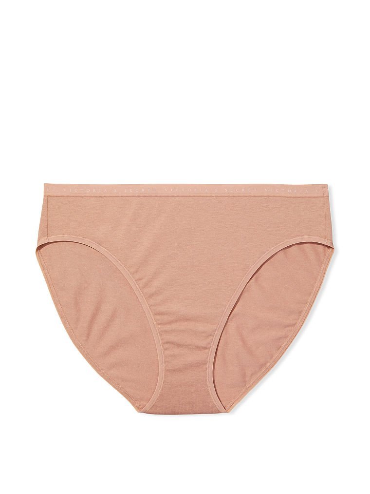 Stretch Cotton High Leg Brief Panty