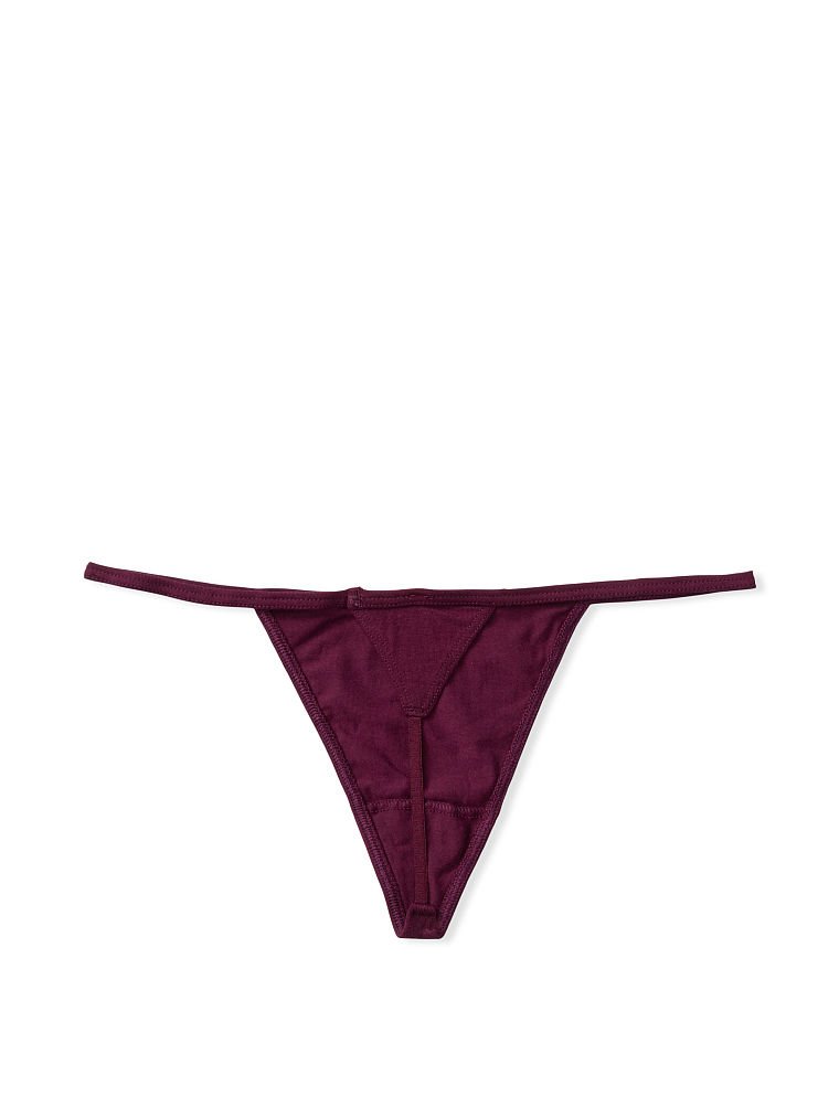 Stretch Cotton V-String Panty