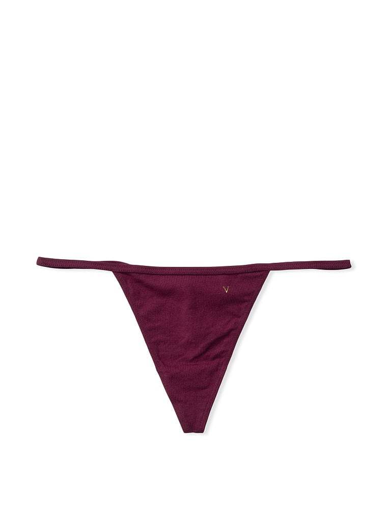 Stretch Cotton V-String Panty