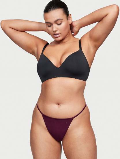 Stretch Cotton V-String Panty