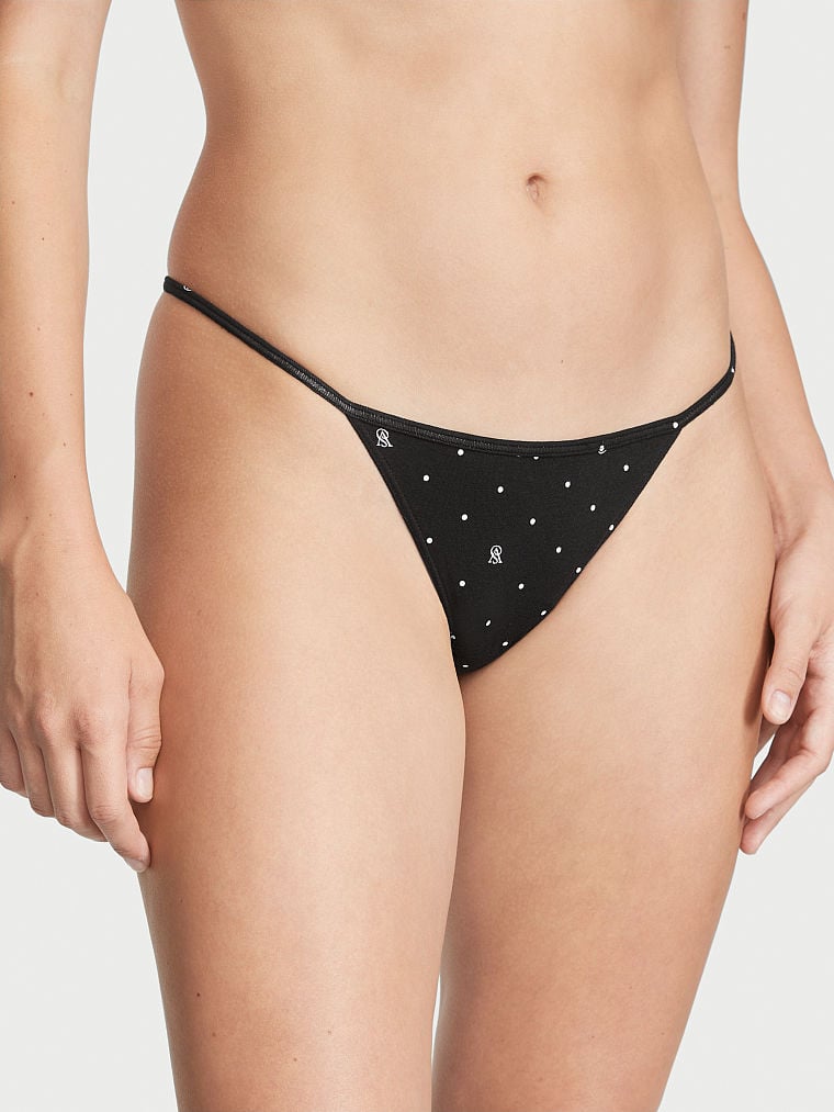 Stretch Cotton V-String Panty