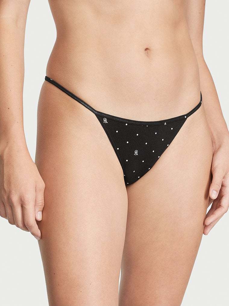 Stretch Cotton V-String Panty