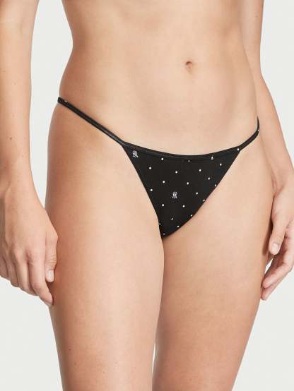 Stretch Cotton V-String Panty