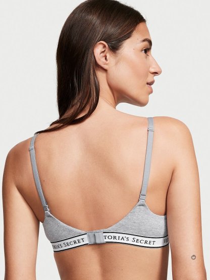 Lightly Lined Cotton Demi Bra