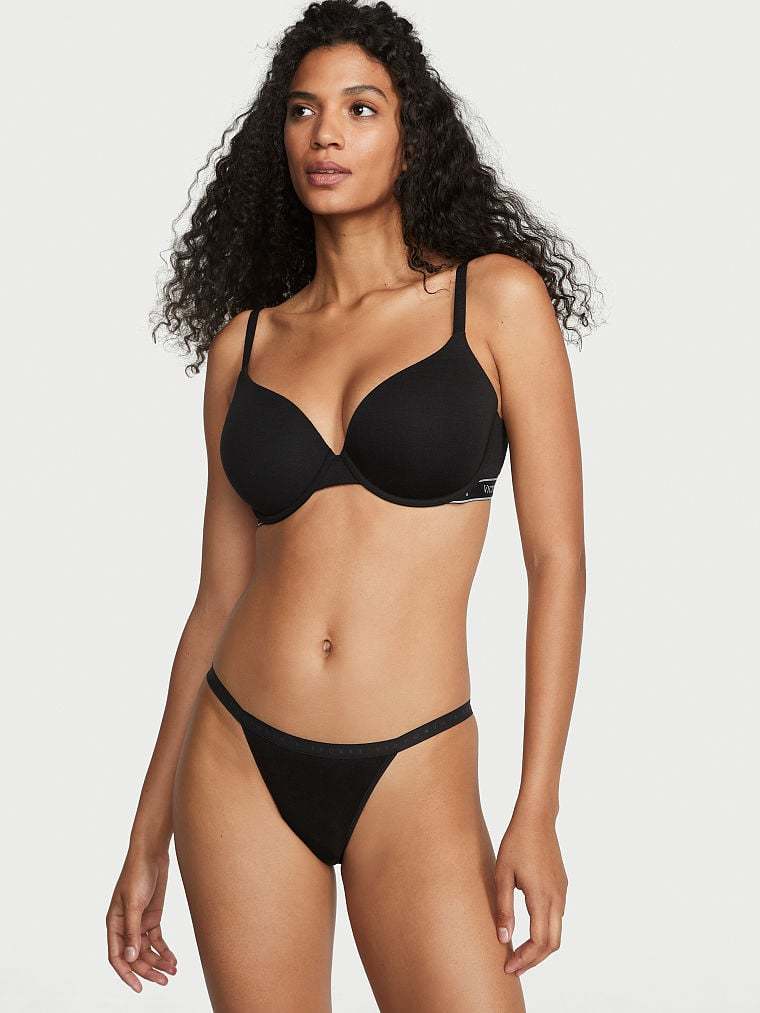 Lightly Lined Cotton Demi Bra
