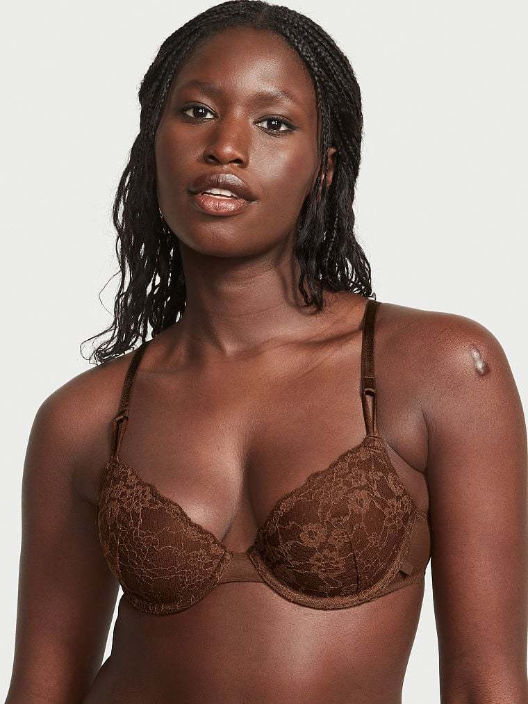Sexy Tee Posey Lace Lightly Lined Demi Bra