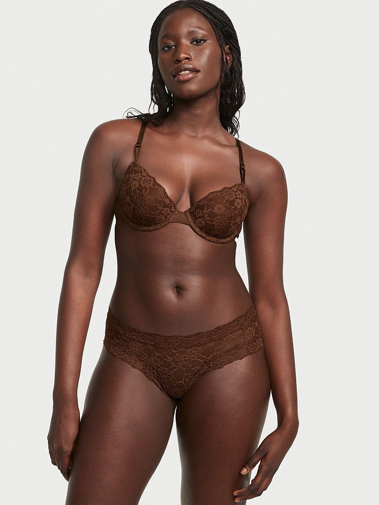Sexy Tee Posey Lace Lightly Lined Demi Bra